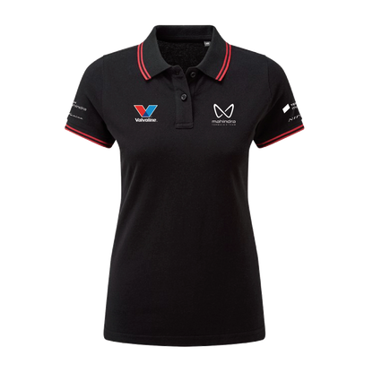 Mahindra Racing Team Contrast Polo Shirt - Womens - Black