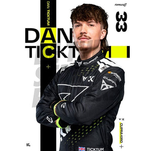 CUPRA Kiro Dan Ticktum A3 Driver Poster Poster