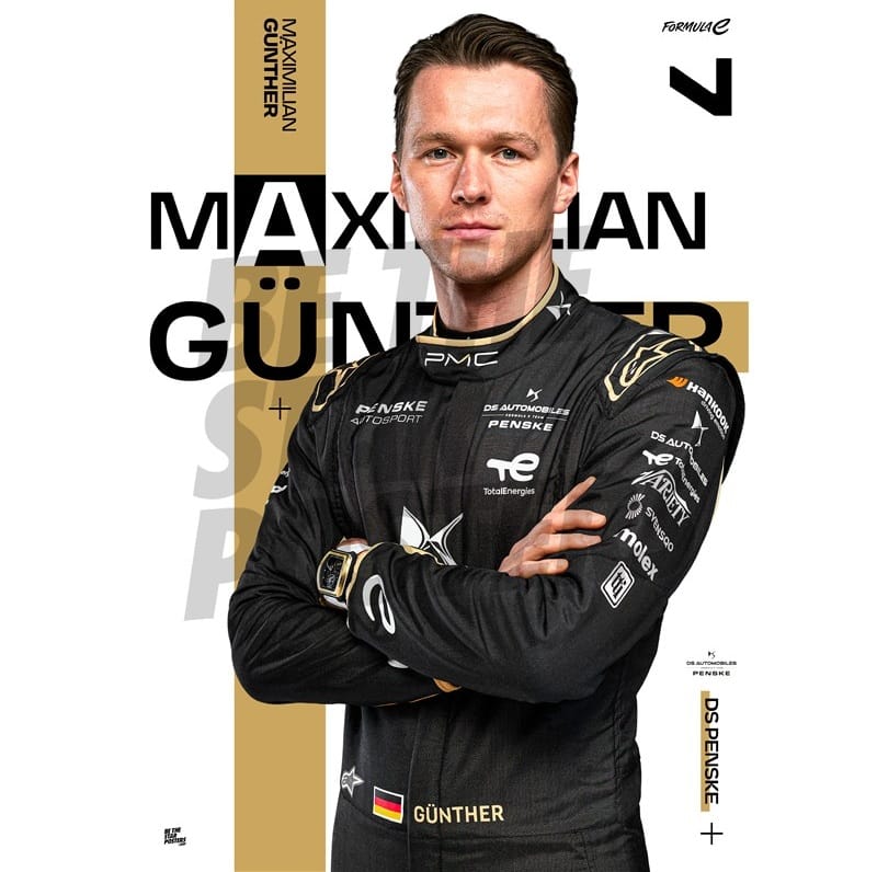 DS Penske Maximilian Günther A3 Driver Poster Poster