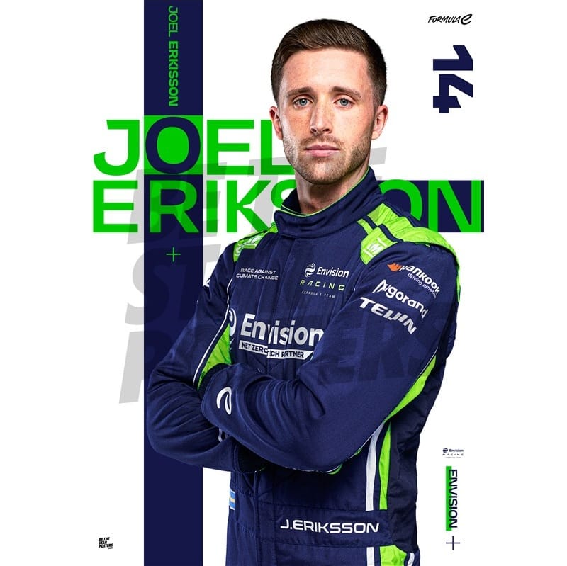 Envision Racing Joel Eriksson A3 Driver Poster Poster