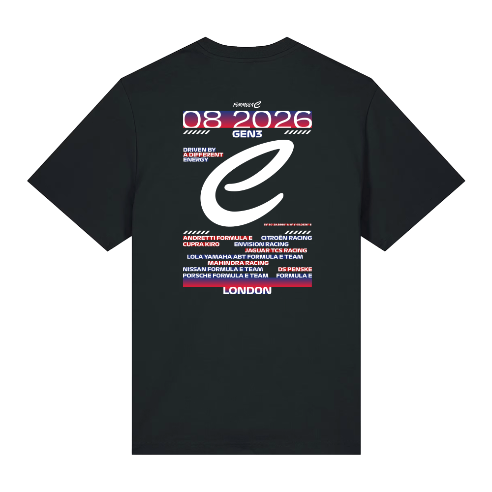 Formula E Formula E London E-Prix Tour T-shirt - Black T-Shirt
