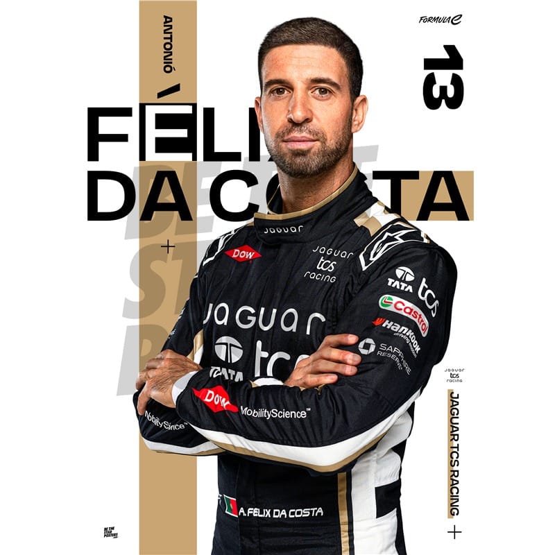 Jaguar TCS Racing António Félix da Costa A3 Driver Poster Poster