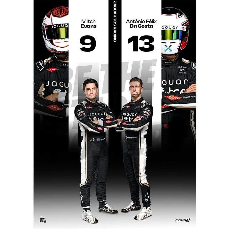 Jaguar TCS Racing Jaguar Season 12 A3 Team Poster Poster