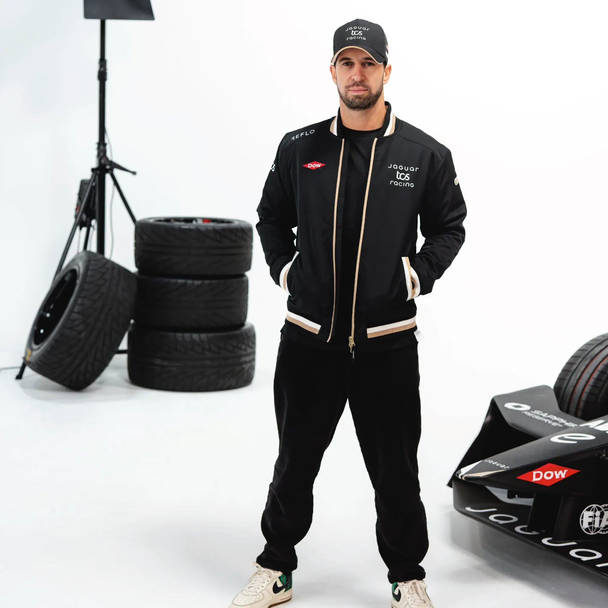 Jaguar TCS Racing Jaguar TCS Racing Team Bomber Jacket - Black Jacket