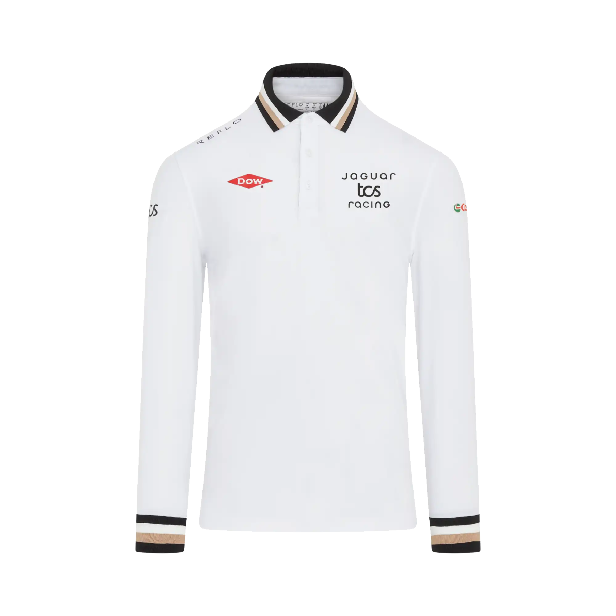 Jaguar TCS Racing Team Polo - Long Sleeved - White