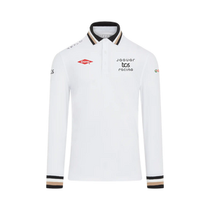 Jaguar TCS Racing Jaguar TCS Racing Team Polo - Long Sleeved - White Polo Shirt
