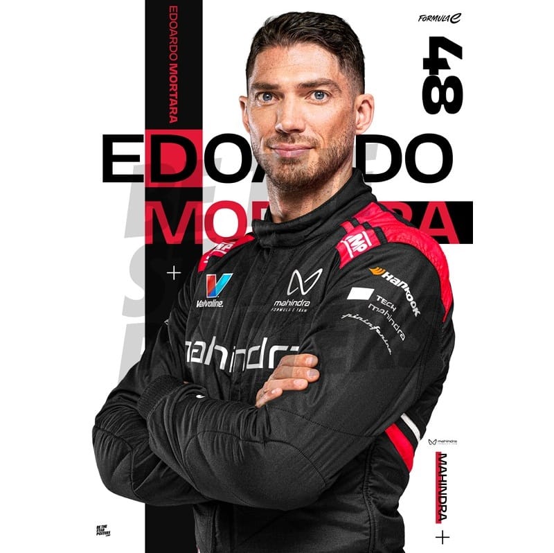 Mahindra Racing Edoardo Mortara A3 Driver Poster Poster