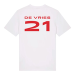Mahindra Racing Formula E x Mahindra Driver T-Shirt - Nyck De Vries - White T-Shirt