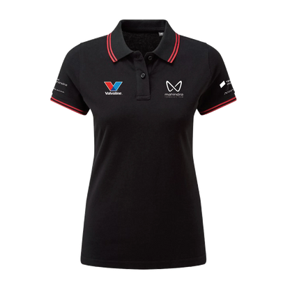 Mahindra Racing Mahindra Racing Team Contrast Polo Shirt - Womens - Black Polo Shirt