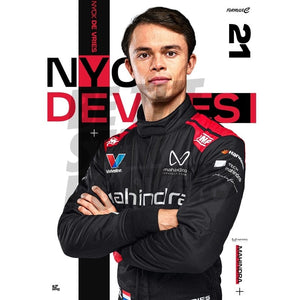 Mahindra Racing Nyck de Vries A3 Driver Poster Poster