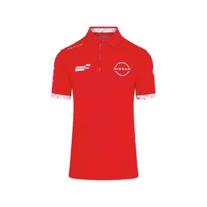 Nissan Formula E Team Nissan Racing Team Polo - Red Polo Shirt