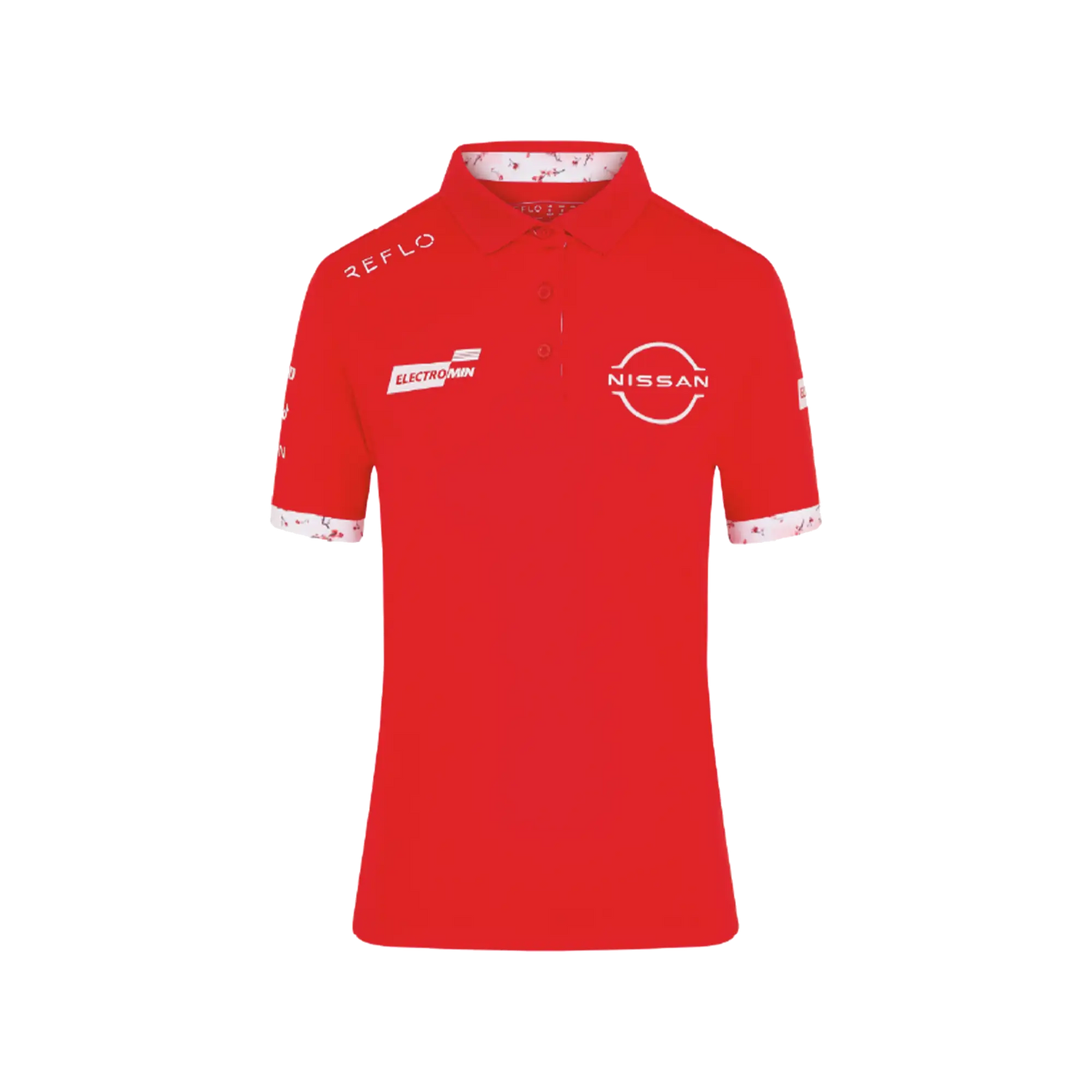 Nissan Formula E Team Nissan Racing Team Polo - Womens - Red Polo Shirt