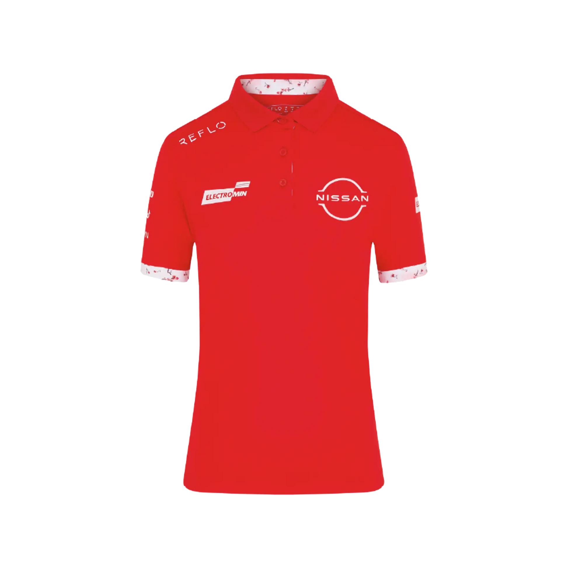 Nissan Formula E Team Nissan Racing Team Polo - Womens - Red Polo Shirt