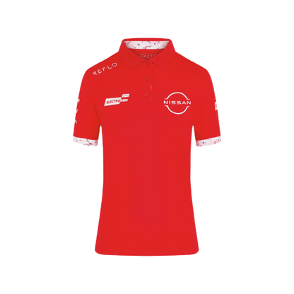 Nissan Formula E Team Nissan Racing Team Polo - Womens - Red Polo Shirt