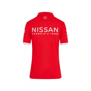 Nissan Formula E Team Nissan Racing Team Polo - Womens - Red Polo Shirt