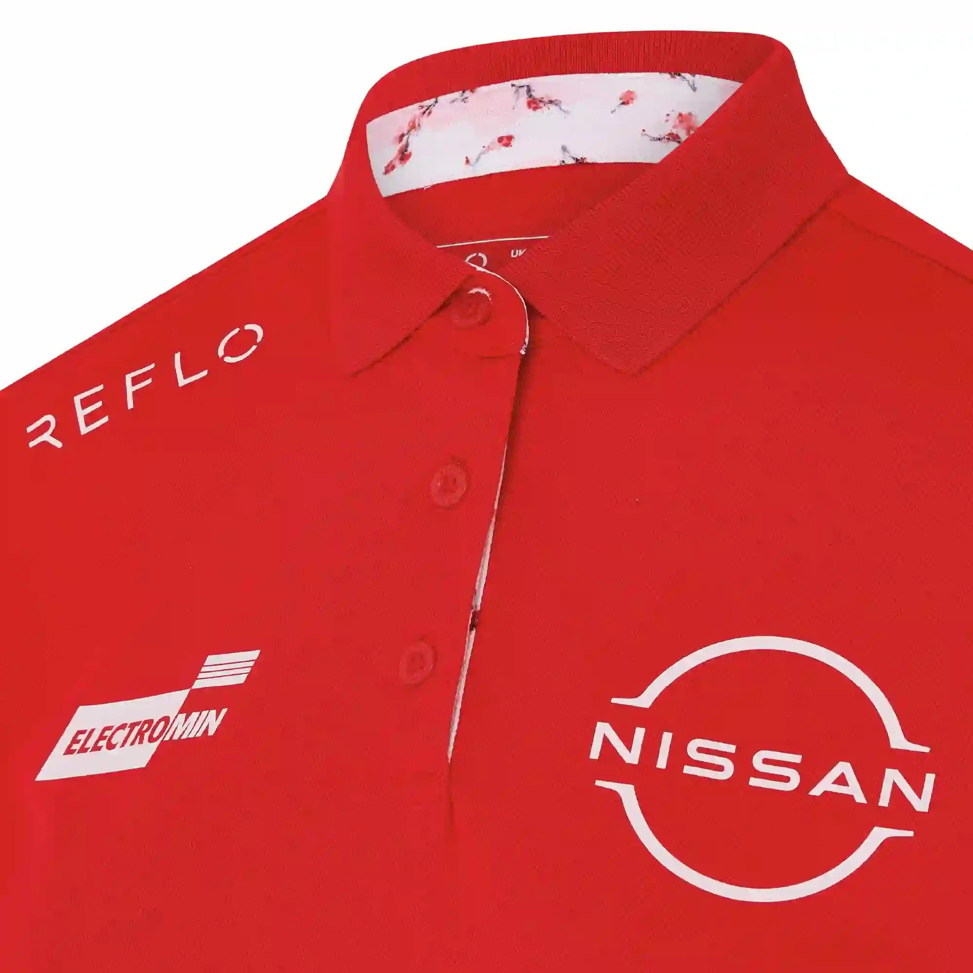 Nissan Formula E Team Nissan Racing Team Polo - Womens - Red Polo Shirt