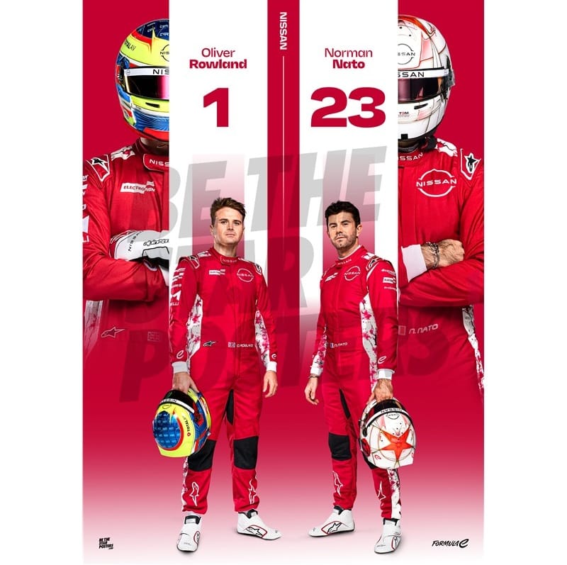 Nissan Formula E Team Nissan Season 12 A3 Team Poster Poster