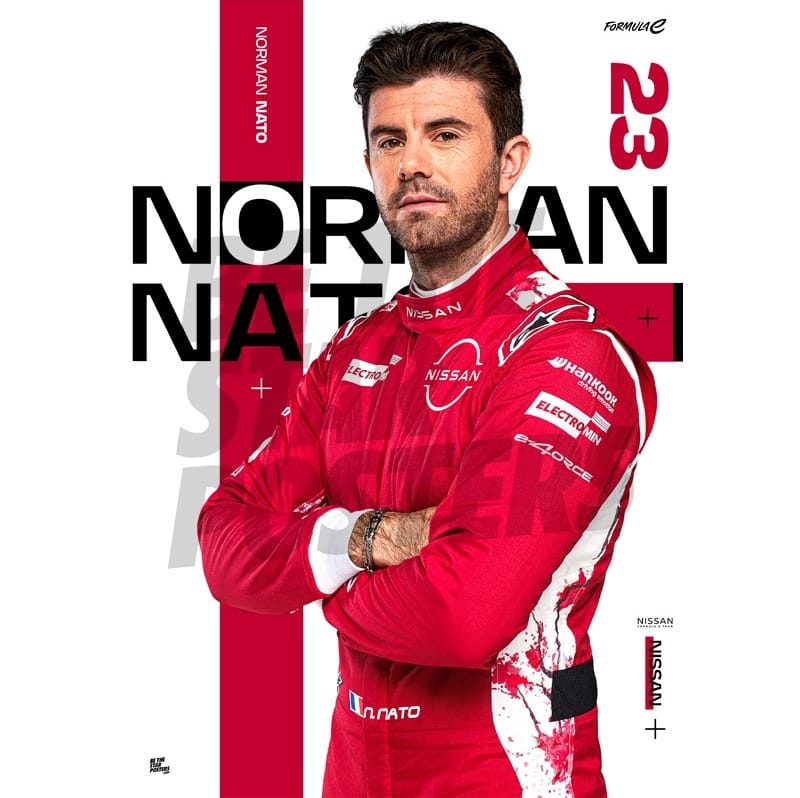 Nissan Formula E Team Norman Nato A3 Driver Poster Poster
